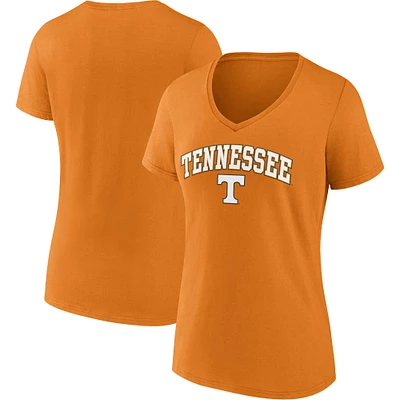 Women's Fanatics Tennessee Orange Tennessee Volunteers Campus V-Neck T-Shirt