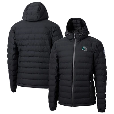 Men's Cutter & Buck  Black Philadelphia Eagles Helmet Mission Ridge Repreve Eco Insulated Puffer Full-Zip Jacket