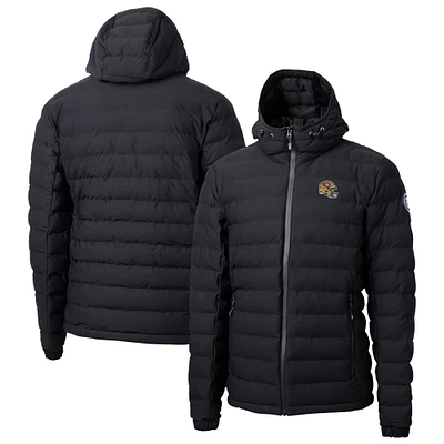Men's Cutter & Buck  Black San Francisco 49ers Helmet Mission Ridge Repreve Eco Insulated Puffer Full-Zip Jacket