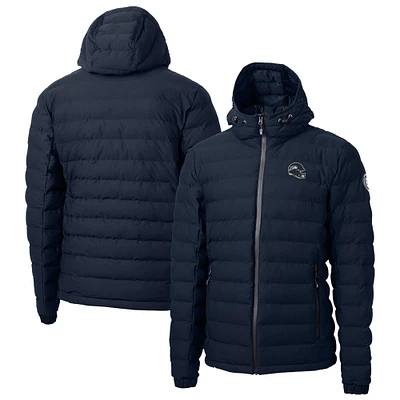 Men's Cutter & Buck College Navy Seattle Seahawks Helmet Mission Ridge Repreve Eco Insulated Puffer Full-Zip Jacket