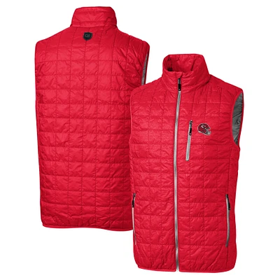 Men's Cutter & Buck Kansas City Chiefs Helmet Rainier PrimaLoft Eco Insulated Full-Zip Puffer Vest