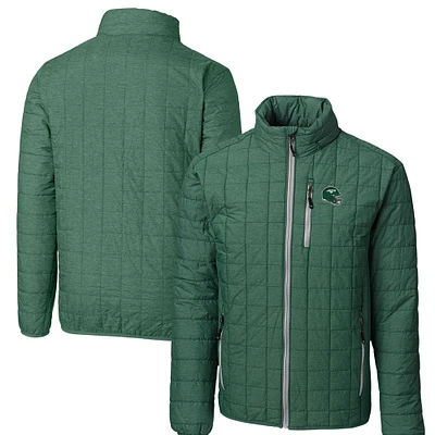 Men's Cutter & Buck Hunter Green New York Jets Helmet Rainier PrimaLoft Eco Insulated Full-Zip Puffer Jacket