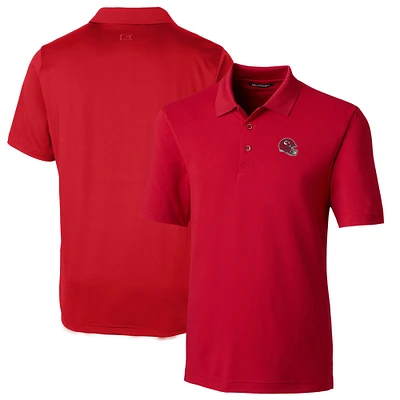 Men's Cutter & Buck Red Kansas City Chiefs Helmet Forge Stretch Polo