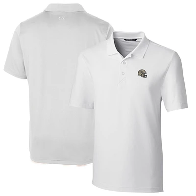Men's Cutter & Buck White New Orleans Saints Helmet Forge Stretch Polo