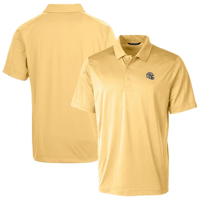 Men's Cutter & Buck Yellow New Orleans Saints Helmet Prospect Textured Stretch Polo