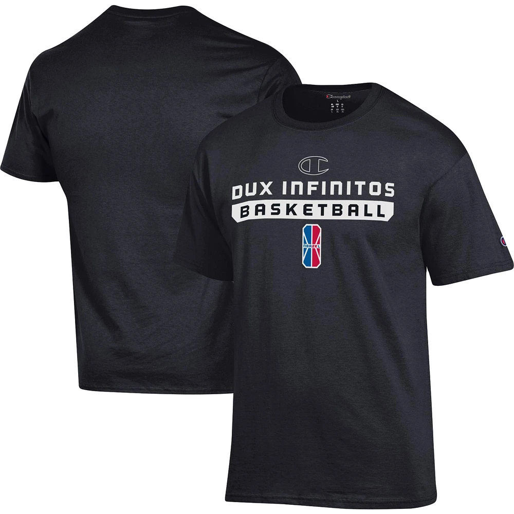 Unisex Champion Black Dux Infinitos On-Court 2K League Authentic Practice T-Shirt