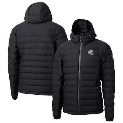 Men's Cutter & Buck Black Indianapolis Colts Helmet Mission Ridge Repreve Eco Insulated Puffer Full-Zip Jacket