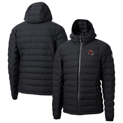 Men's Cutter & Buck Black Washington Commanders Helmet Mission Ridge Repreve Eco Insulated Puffer Full-Zip Jacket