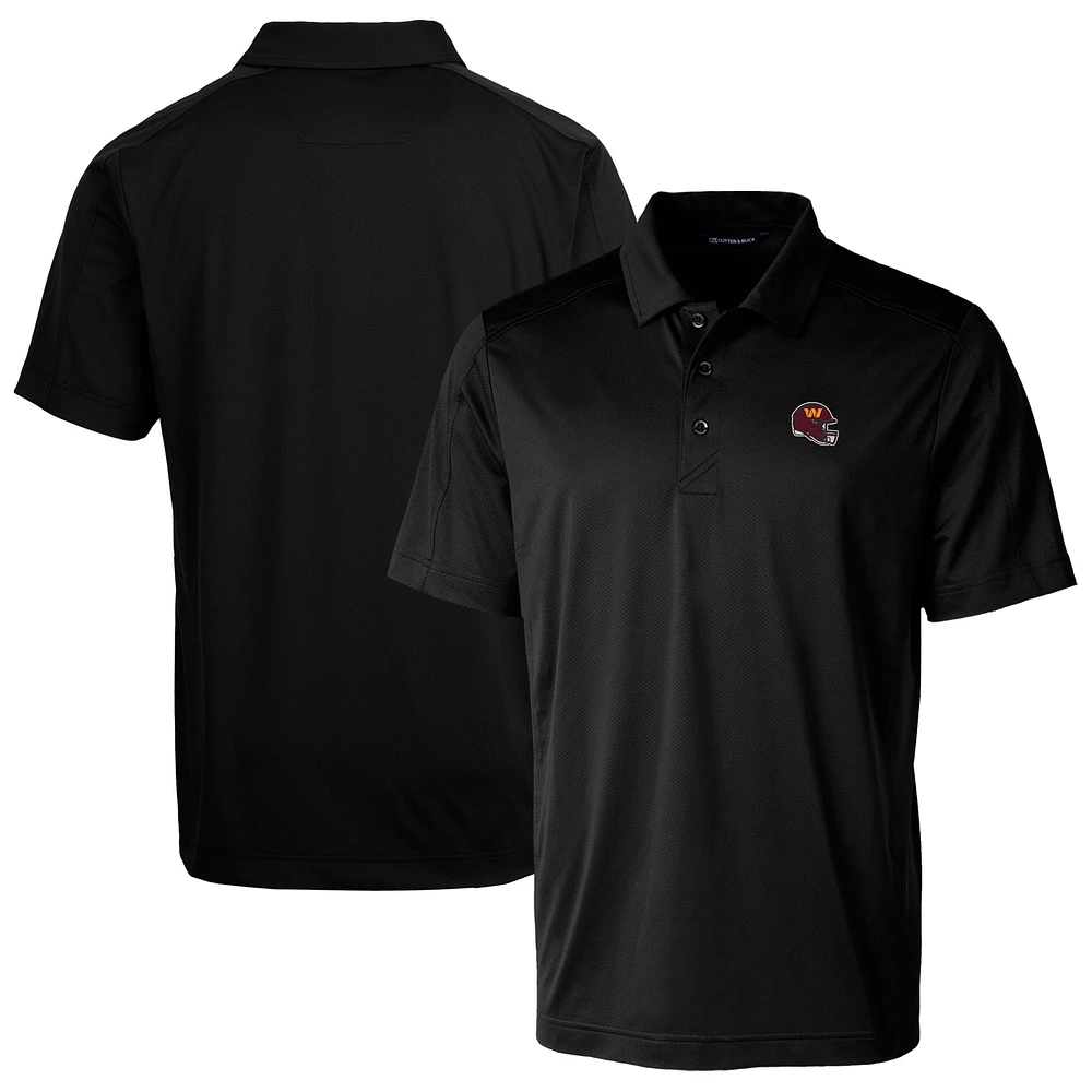 Men's Cutter & Buck Washington Commanders Helmet Prospect Textured Stretch Polo