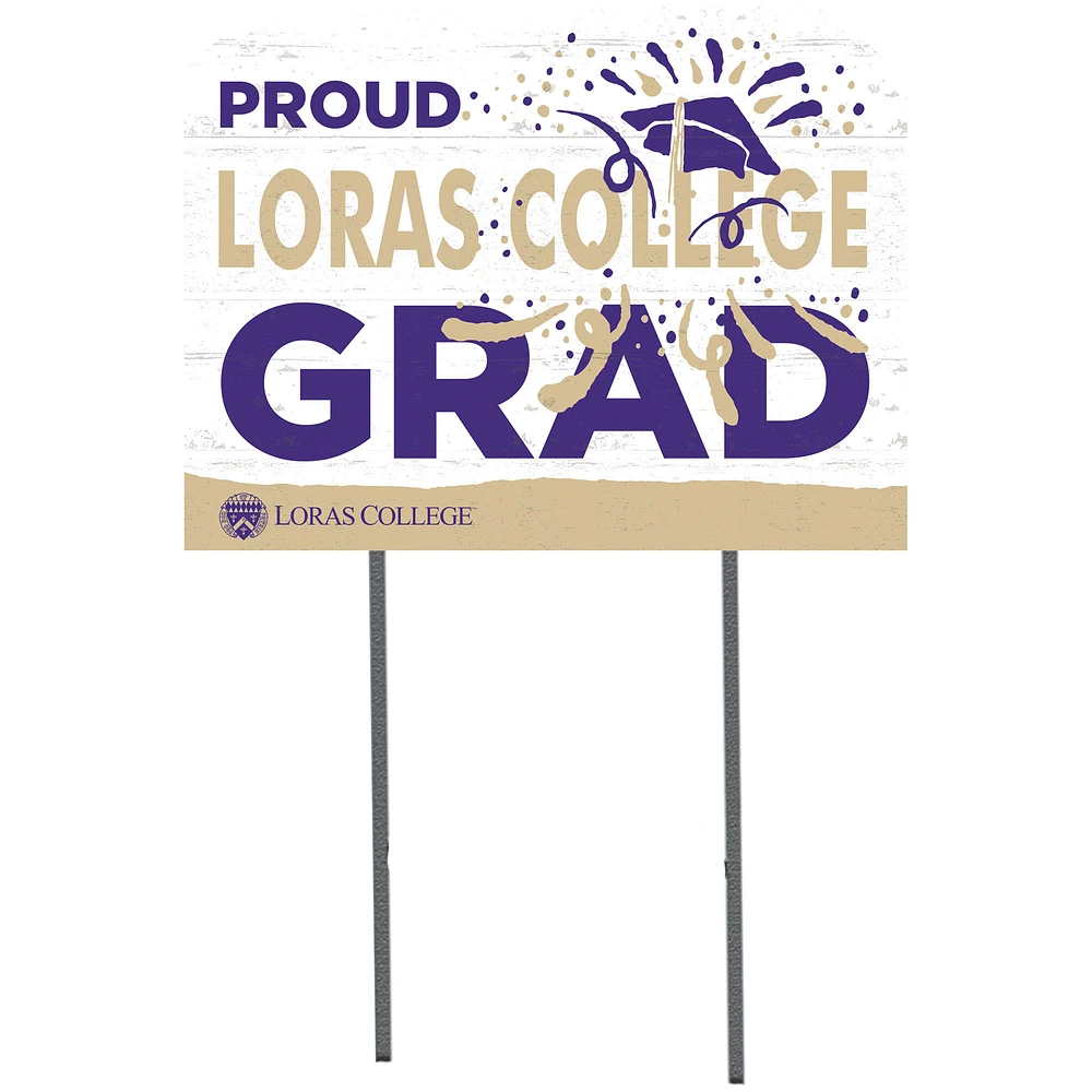 Loras College Duhawks 18" x 24" Yard Sign