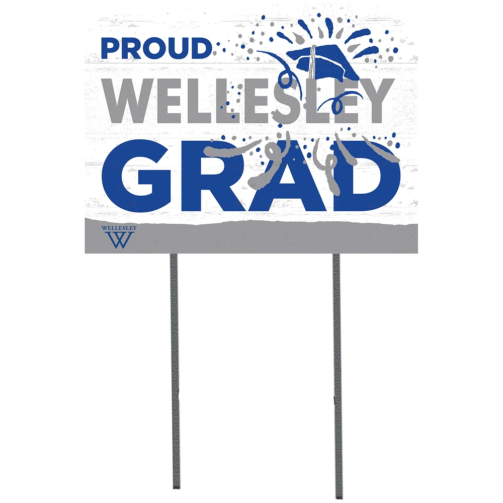 Wellesley Blue 18" x 24" Yard Sign