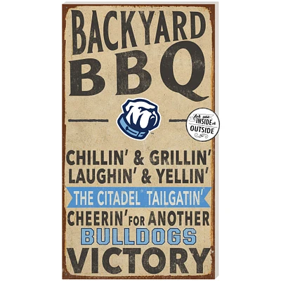 Citadel Bulldogs 11'' x 20'' Indoor/Outdoor BBQ Sign