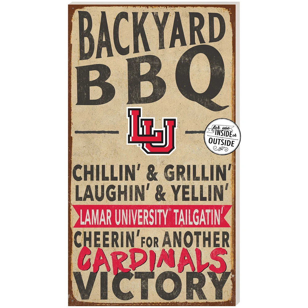 Lamar Cardinals 11'' x 20'' Indoor/Outdoor BBQ Sign