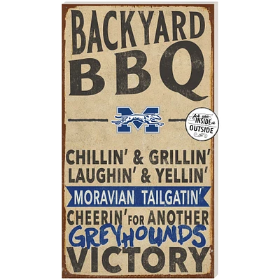 Moravian Greyhounds 11'' x 20'' Indoor/Outdoor BBQ Sign