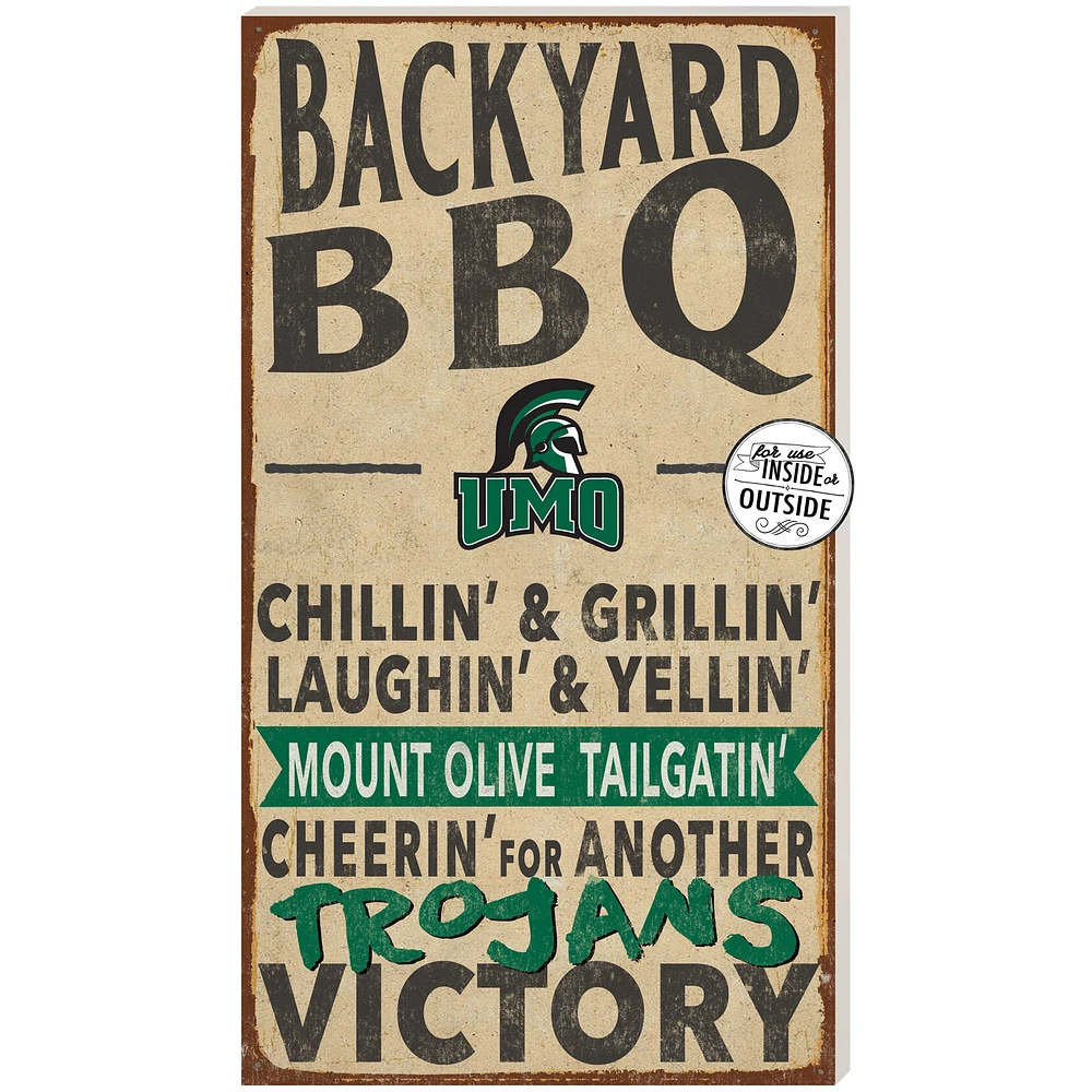 Mount Olive Trojans 11'' x 20'' Indoor/Outdoor BBQ Sign