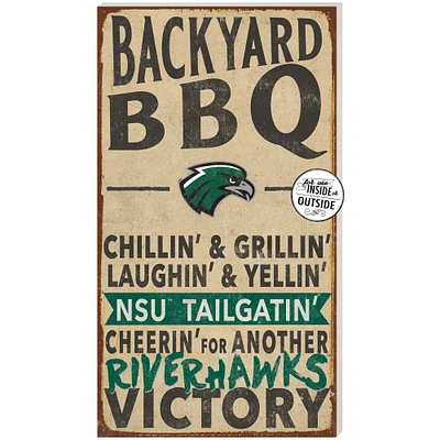 Northeastern State Riverhawks 11'' x 20'' Indoor/Outdoor BBQ Sign
