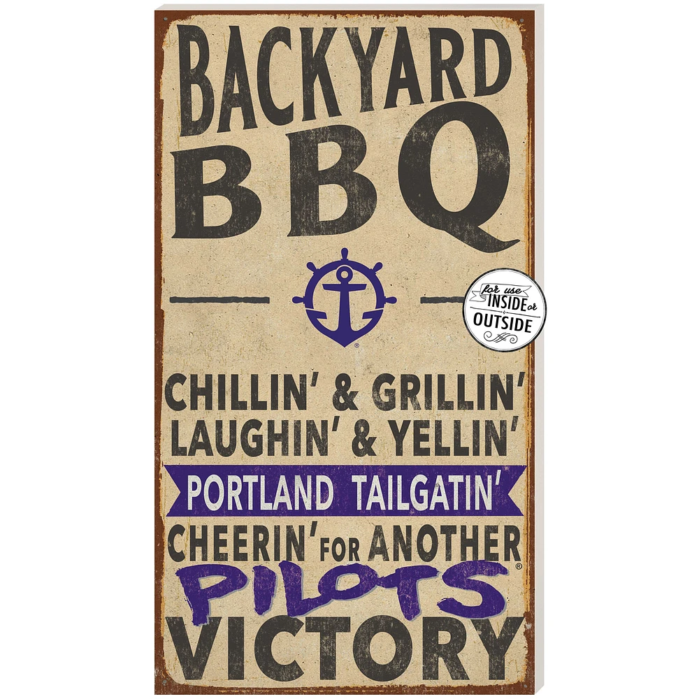 Portland Pilots 11'' x 20'' Indoor/Outdoor BBQ Sign
