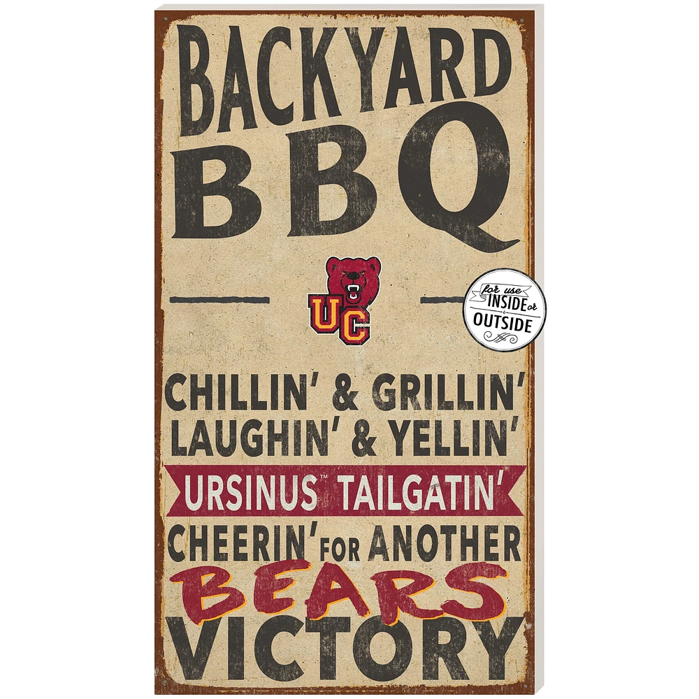Ursinus Bears 11'' x 20'' Indoor/Outdoor BBQ Sign