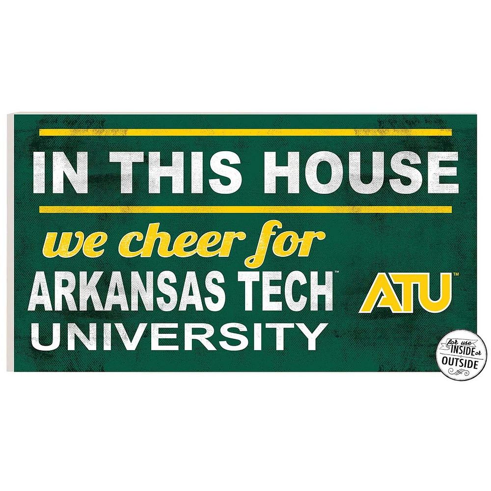Arkansas Tech Wonder Boys 11" x 20" Indoor/Outdoor In This House Sign