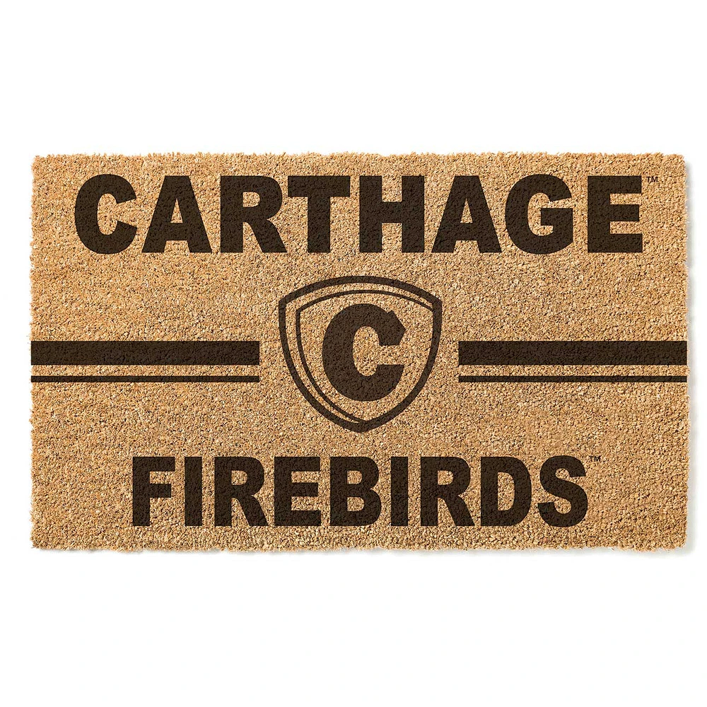 Carthage Firebirds 18" x 30" Team Logo Doormat