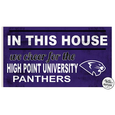 High Point Panthers 11" x 20" Indoor/Outdoor In This House Sign