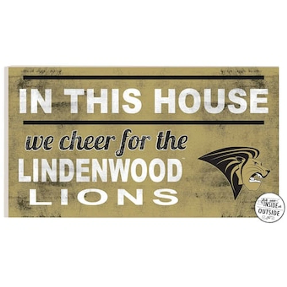 Lindenwood Lions 11" x 20" Indoor/Outdoor In This House Sign