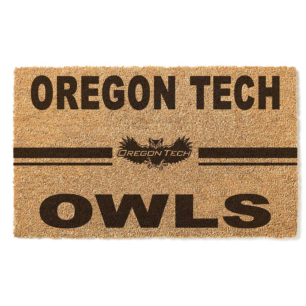 Oregon Tech Hustlin' Owls 18" x 30" Team Logo Doormat