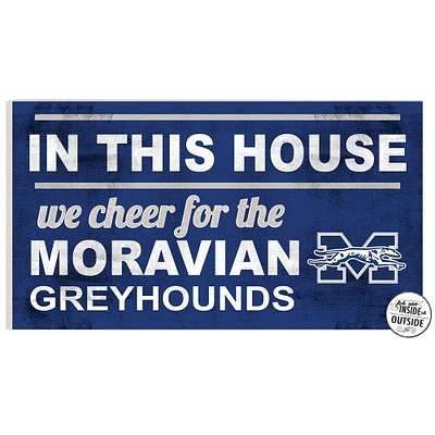 Moravian Greyhounds 11" x 20" Indoor/Outdoor In This House Sign