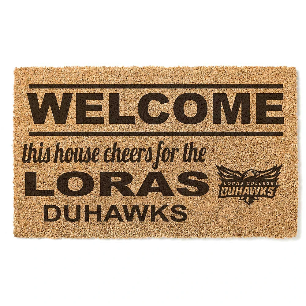 Loras College Duhawks 18" x 30" Welcome Doormat