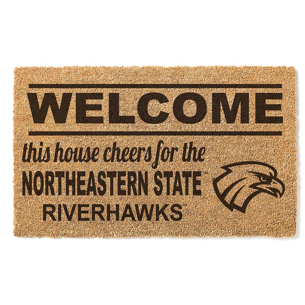 Northeastern State Riverhawks 18" x 30" Welcome Doormat