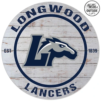 Longwood Lancers 20'' Indoor/Outdoor Weathered Circle Sign