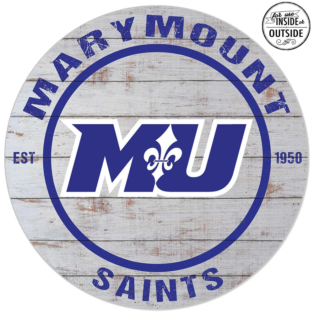 Marymount Saints 20'' Indoor/Outdoor Weathered Circle Sign