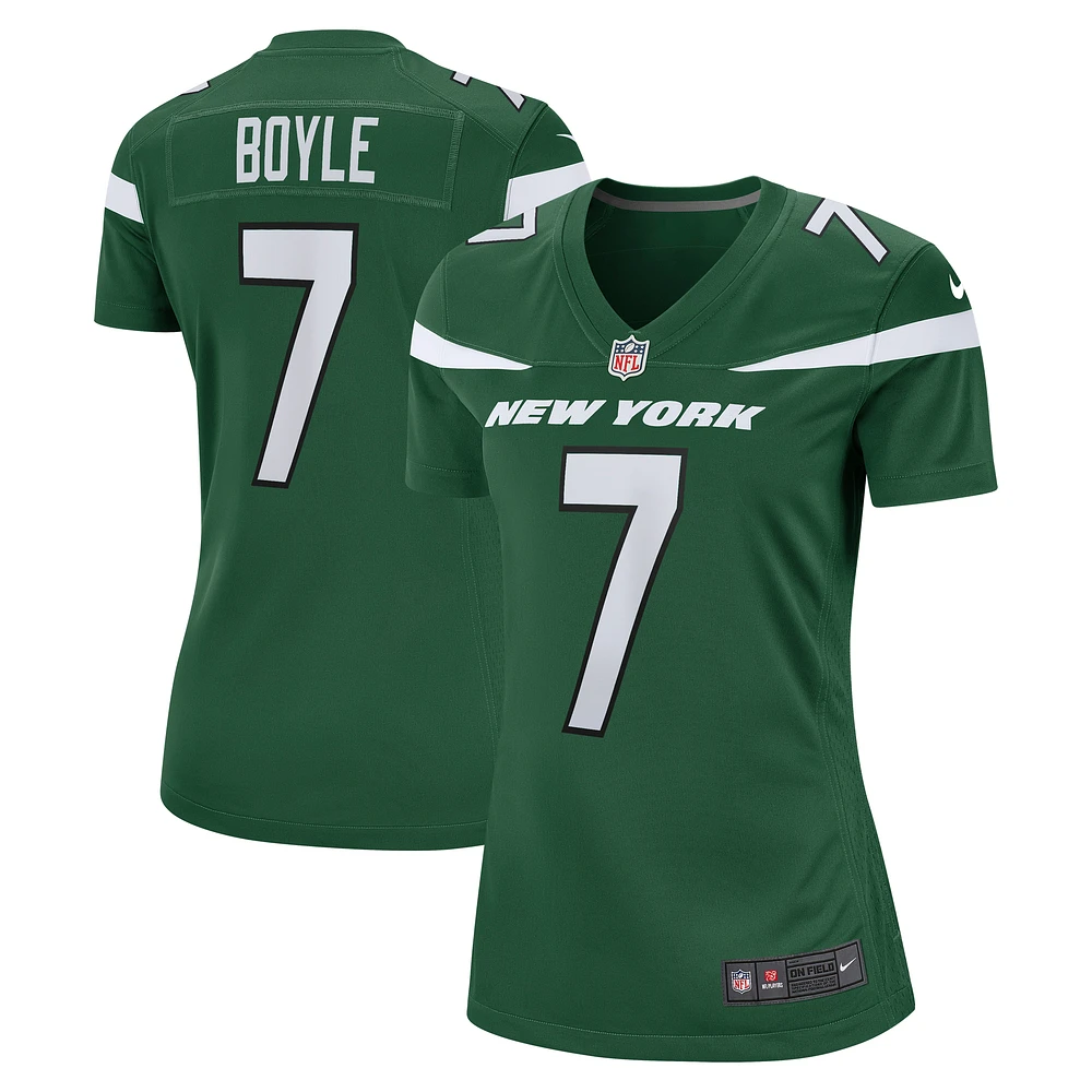 Women's Nike Tim Boyle Legacy Green New York Jets Game Jersey