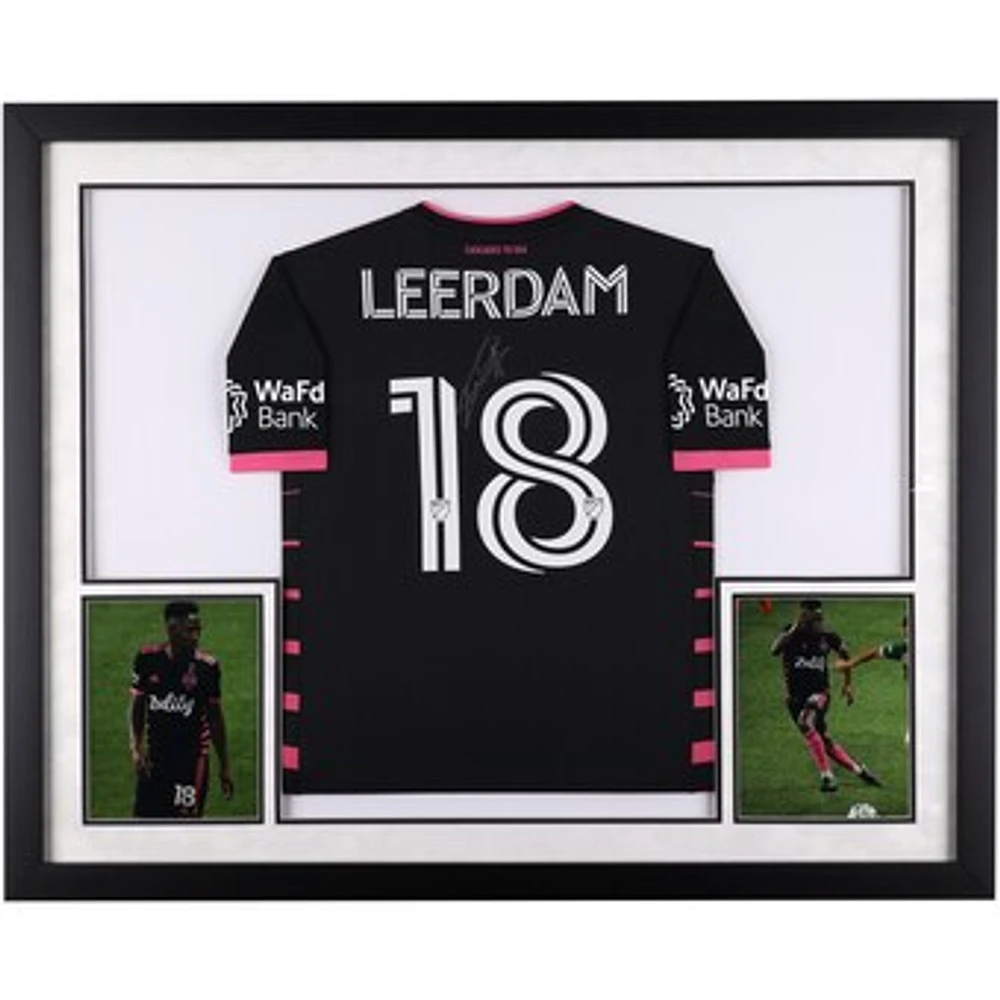 Kelvin Leerdam Seattle Sounders FC Autographed Deluxe Framed 2020 Match-Used Jersey