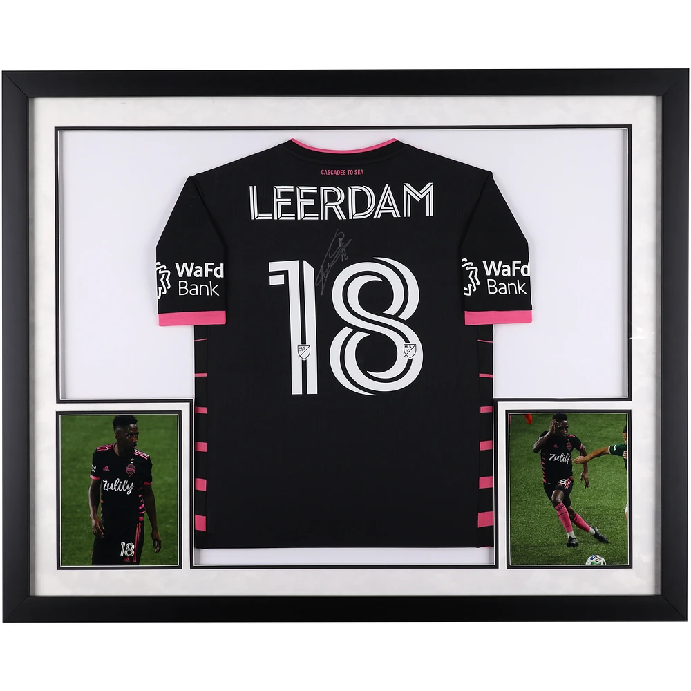 Kelvin Leerdam Seattle Sounders FC Autographed Deluxe Framed 2020 Match-Used Jersey