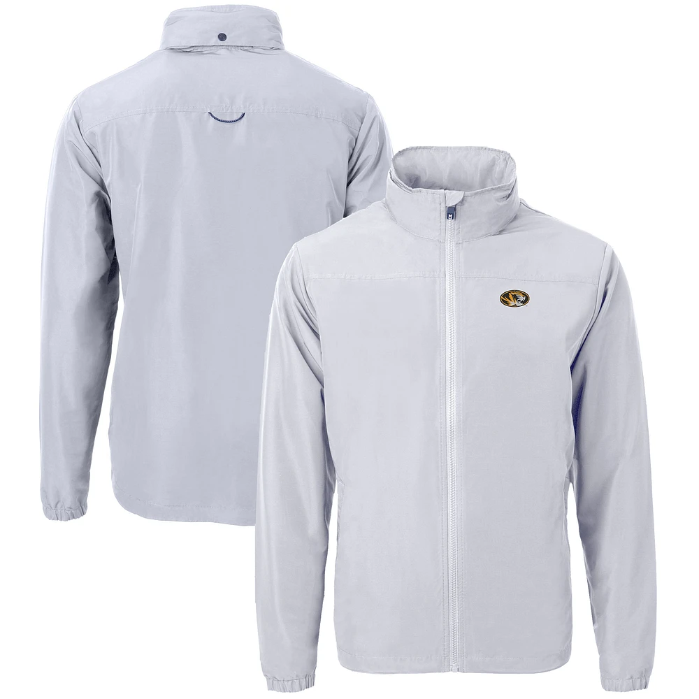 Men's Cutter & Buck Missouri Tigers Big Tall Charter Eco Knit Recycled Full-Zip Jacket