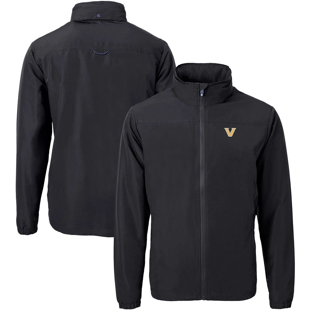 Men's Cutter & Buck Vanderbilt Commodores Big Tall Charter Eco Knit Recycled Full-Zip Jacket