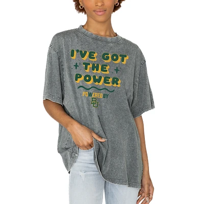 Women's Gameday Couture Gray Baylor Bears PoweredBy Got the Power Oversized T-Shirt