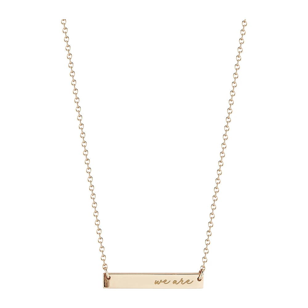 Women's Kyle Cavan Gold Penn State Nittany Lions Horizontal Bar Necklace