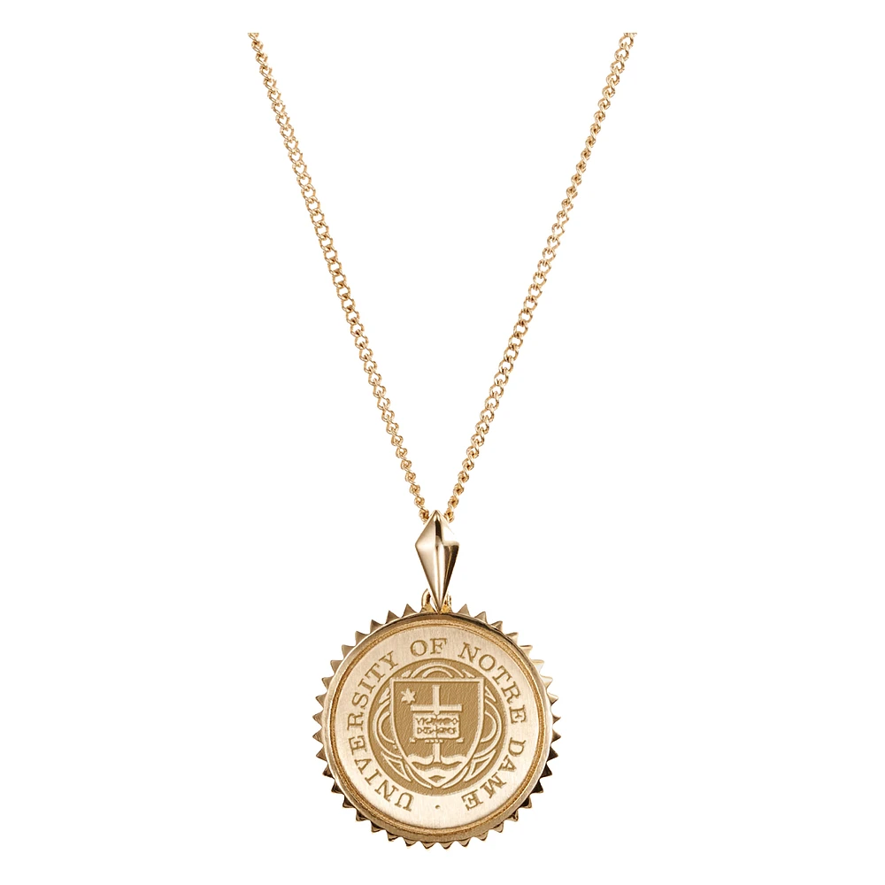 Women's Kyle Cavan Gold Notre Dame Fighting Irish Sunburst Necklace