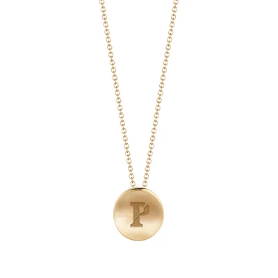 Women's Kyle Cavan Gold Pennsylvania Quakers Logo Necklace