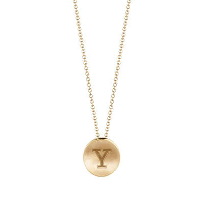 Women's Kyle Cavan Gold Yale Bulldogs Logo Necklace