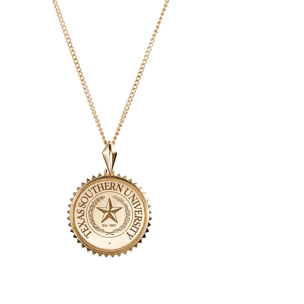Women's Kyle Cavan Gold Texas Southern Tigers Sunburst Necklace