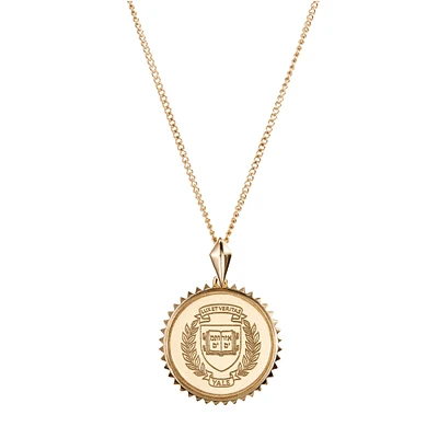 Women's Kyle Cavan Gold Yale Bulldogs Sunburst Necklace