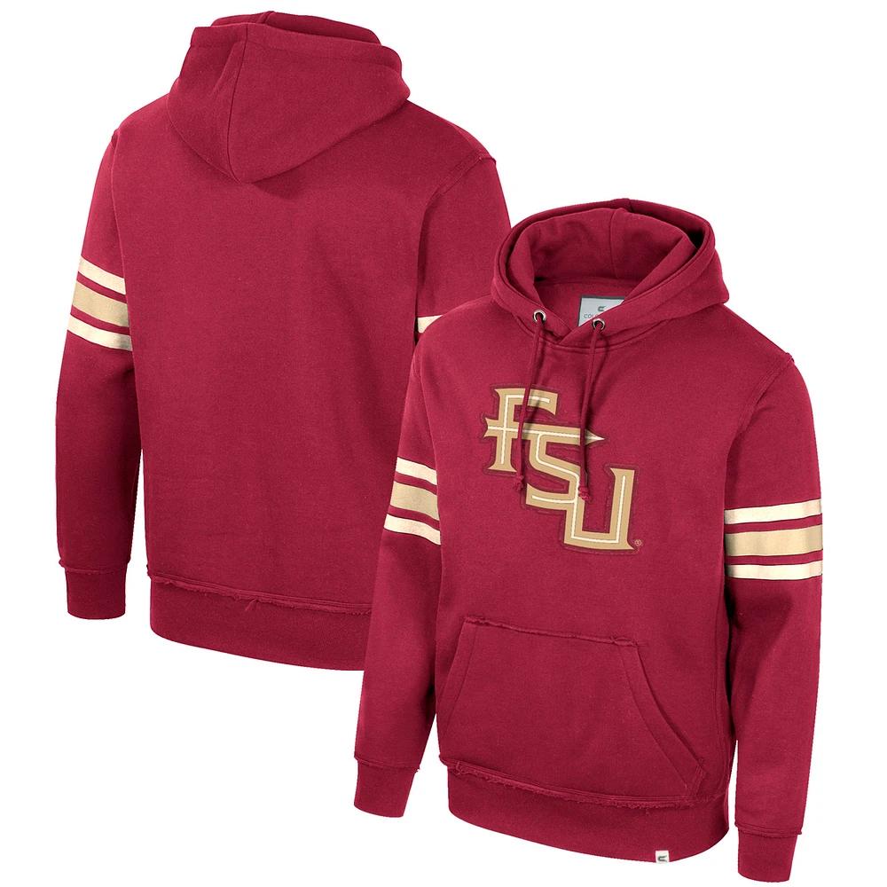 Men's Colosseum Garnet Florida State Seminoles Saluting Pullover Hoodie