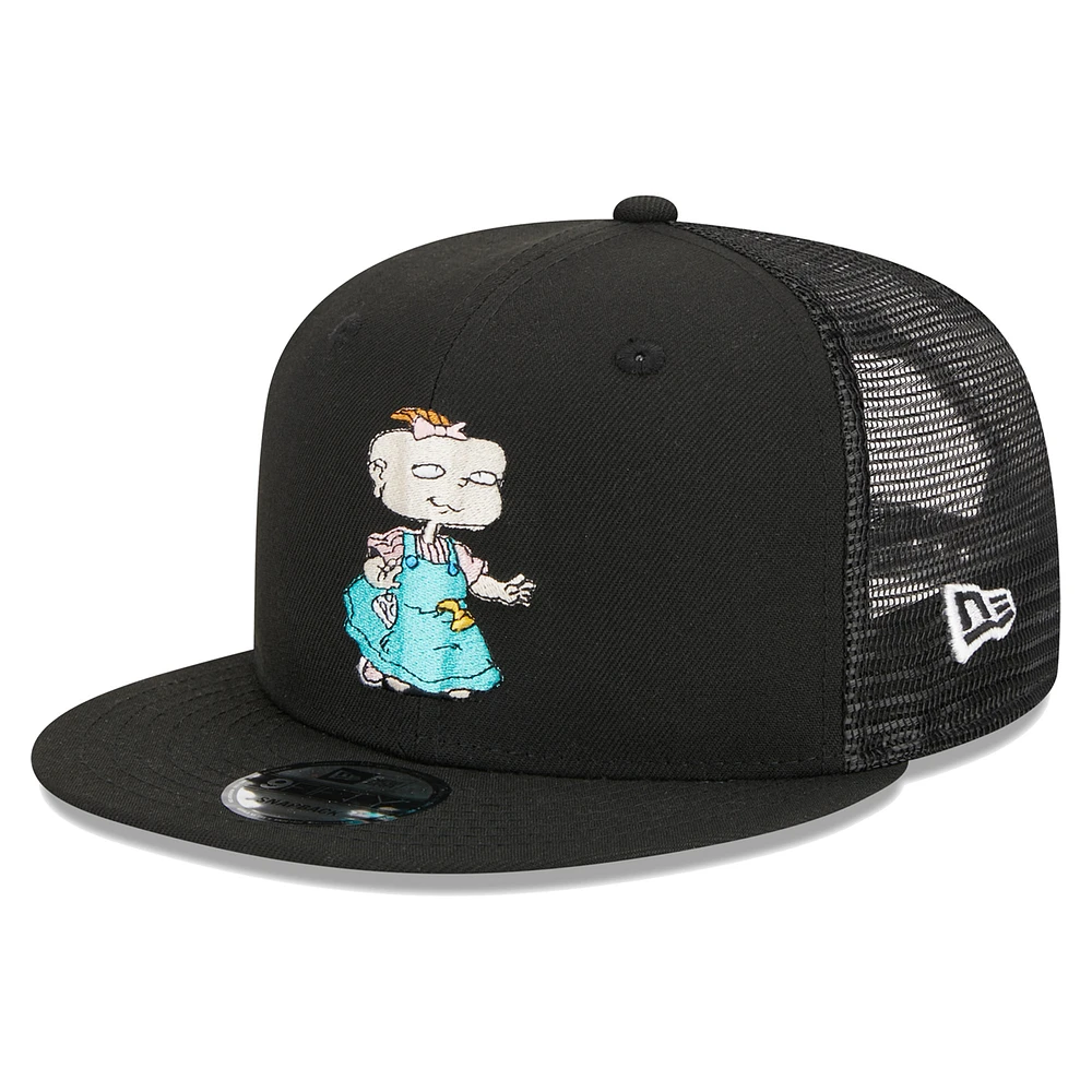 Men's New Era Black Rugrats Lil Trucker 9FIFTY Snapback Hat