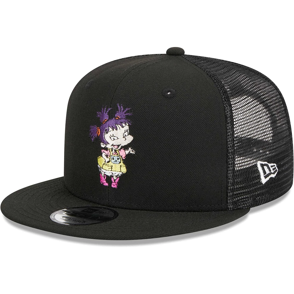 Men's New Era Black Rugrats Kimi Trucker 9FIFTY Snapback Hat