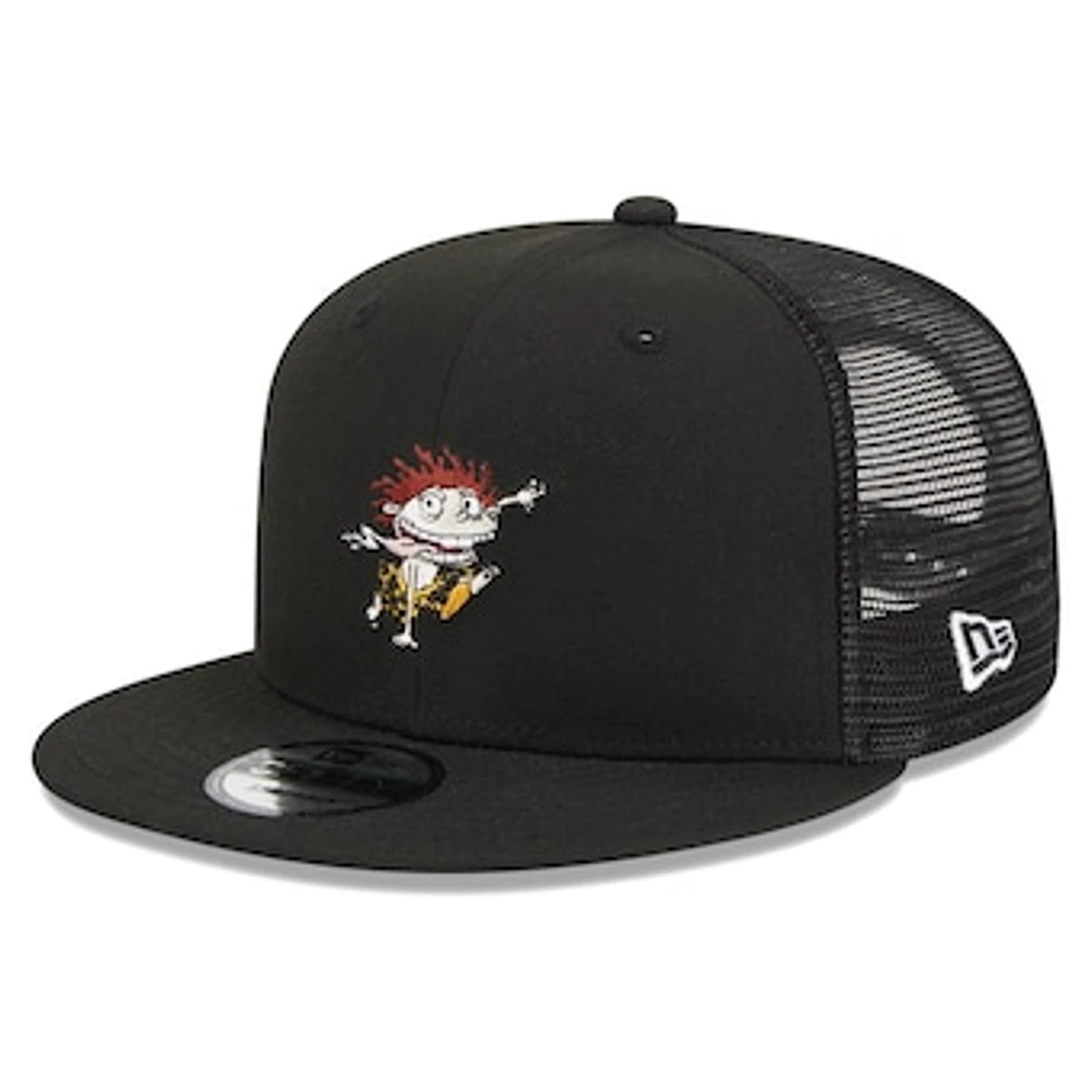 Men's New Era Black The Wild Thornberrys Donnie Thornberry Trucker 9FIFTY Snapback Hat