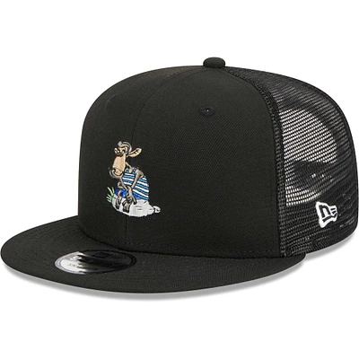 Men's New Era Black The Wild Thornberrys Darwin Trucker 9FIFTY Snapback Hat
