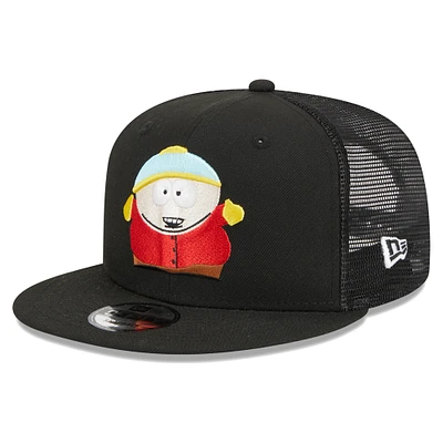 Men's New Era Black South Park Cartman Trucker 9FIFTY Snapback Hat